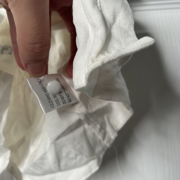 Princess Polly Elouise White Short Sleeve Tie Front Crop Top Women's Size 4 NWT - Picture 5 of 6